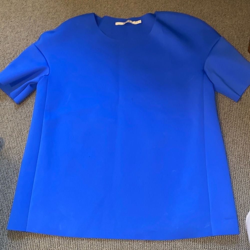 J Brand blue scuba top sz small